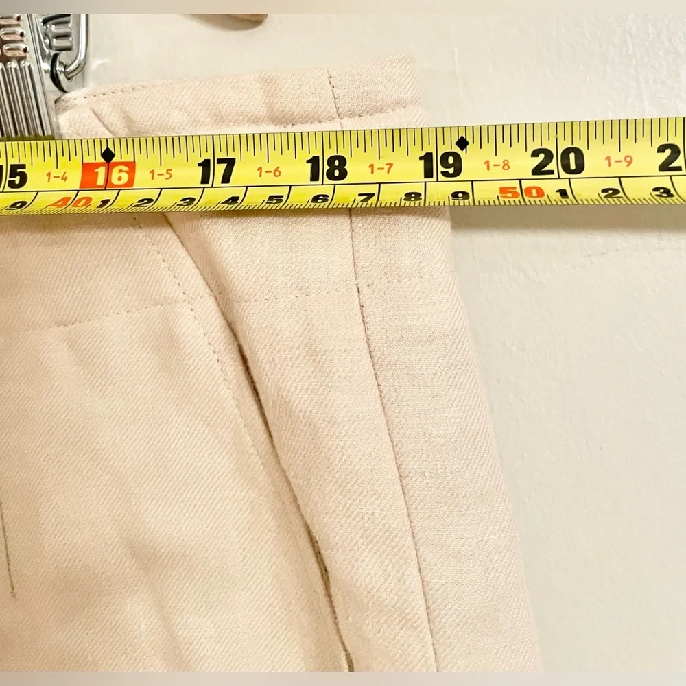 Talbot's: Classic Linen Trousers Cream Size 18W- EUC - Picture 8 of 9